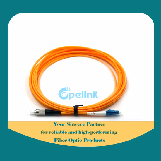LC/PC-FC/PC Sm Simplex 9/125 Optical Fiber, 2.0mm Patchcord 3m