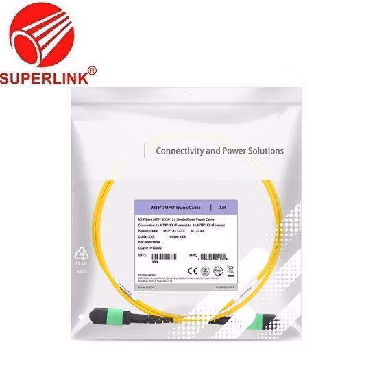 Cavo patch in fibra ottica personalizzato Cavo trunk MTP OS2 monomodale