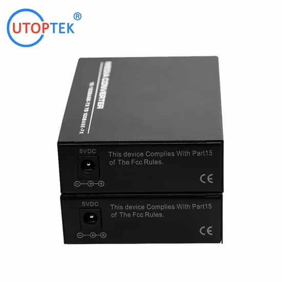 Convertitore multimediale in fibra ottica con porta RJ45 monomodale per rete Ethernet 10/100 m